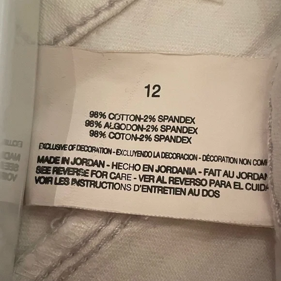 Bandolino “Natalia” woman’s white jeans,‎ size 12 - Picture 12 of 13